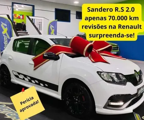 SANDERO RS 2.0MT 2019, revisado e periciado,70.000 km, impecável!