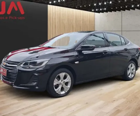 Chevrolet Onix SED. Plus PREM. 1.0 12V TB Flex Aut  - Preta - 2020/2020