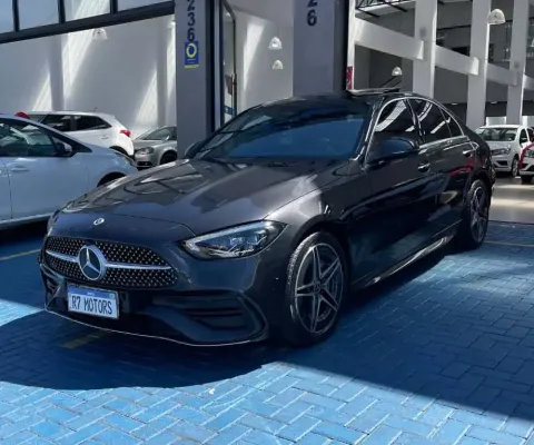 Mercedes-benz C 200 2022 1.5 eq boost híbrido amg line 9g-tronic