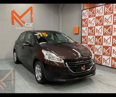Peugeot 208 Active/Active Pack 1.5 Flex 8V 5p  - Marrom - 2014/2015
