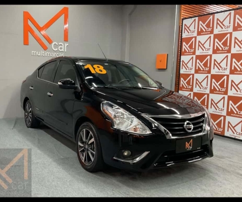 Nissan Versa SL 1.6 16V FlexStart 4p Aut.  - Preta - 2017/2018
