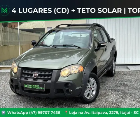 STRADA 2010 CABINE DUPLA 4 LUGARES 1.8 COM TETO SOLAR !! FINANCIO E TROCO