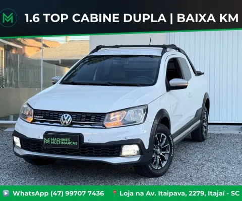 VW SAVEIRO CROSS CABINE DUPLA 2017 1.6 TOP (TROCO E FINANCIO)