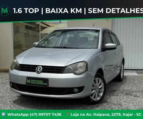 VW POLO SEDAN 1.6 2013 ZERADO COM BAIXA KM (TROCO E FINANCIO)
