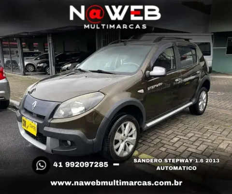 RENAULT SANDERO 1.6 STEPWAY 16V FLEX 4P AUTOMATICO 2013