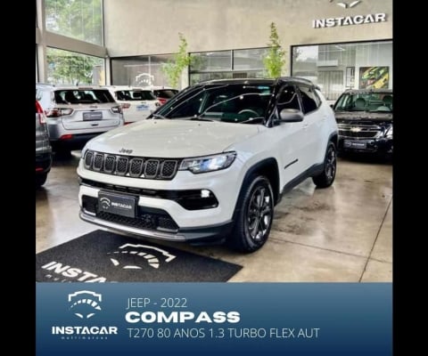 JEEP COMPASS T270 80 ANOS 1.3 TURBO FLEX AUT 2022