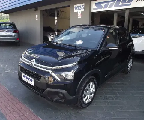 Citroen C3 Live Pack 1.0 Flex 2023/2024 Preto
