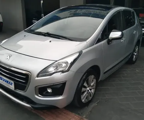 Peugeot 3008 Griffe Turbo THP 1.6 Automático + Teto Panorâmico 2014/2015 Prata