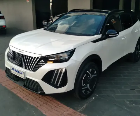 Peugeot 2008 GT 1.0 Turbo 200 Automático + Borboleta Flex + Teto Solar 2024/2025 Branco