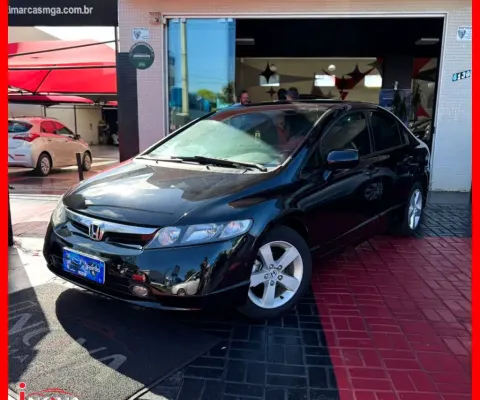 Civic LXS 1.8 Flex Completo 2008 C/ Manual e chave copia Financia 100%