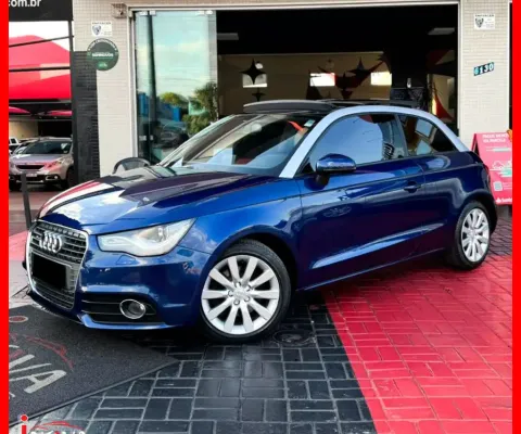 Audi A1 1.4 TFSI S-TRONIC FLEX AUT. COMPLETO 2012 C/ TETO SOLAR E BANCOS EM COURO CARAMELO