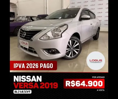 Nissan versa 16sl cvt 2019