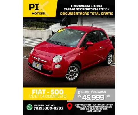 Fiat 500 2012 1.4 cult 8v flex 2p automatizado