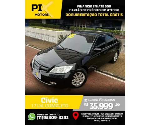 Honda Civic 2006 1.7 lxl 16v gasolina 4p automático