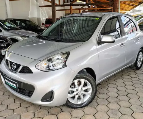 Nissan March SV 1.0 12V Flex 5p  - Prata - 2018/2019