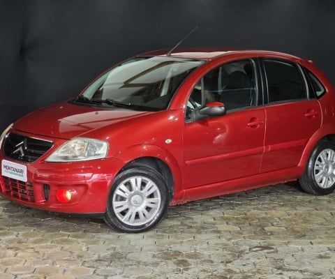 Citroën C3 GLX 1.4/ GLX Sonora 1.4 Flex 8V 5p  - Vermelha - 2010/2011