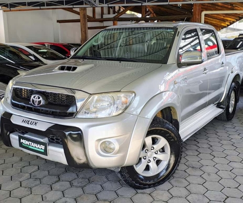 Toyota Hilux CD SRV D4-D 4x4 3.0 TDI Diesel Aut  - Prata - 2011/2011