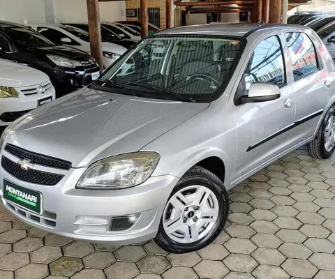 Chevrolet Celta Spirit/ LT 1.0 MPFI 8V FlexP. 5p  - Prata - 2013/2013