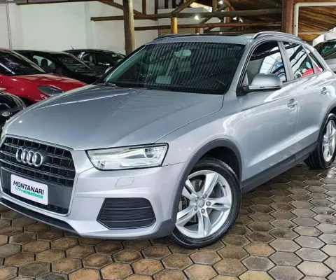 Audi Q3 1.4 TFSI/TFSI Flex S-tronic 5p  - Prata - 2015/2016
