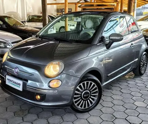Fiat 500 LOUNGE 1.4 16V 100cv  Mec.  - Cinza - 2009/2010