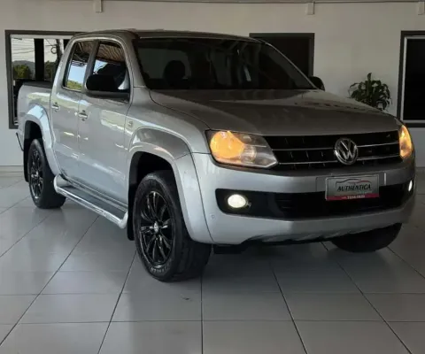 Volkswagen Amarok Trendline CD 2.0 TDI 4X4 Dies Aut  - Prata - 2015/2016