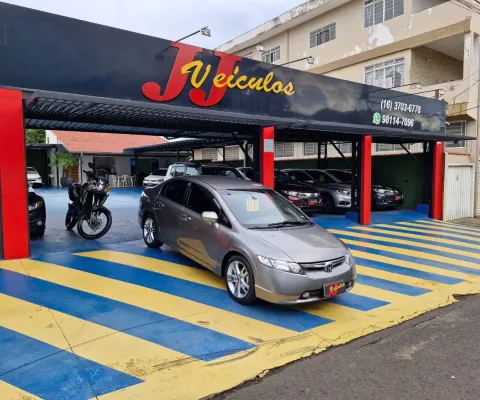 New civic lxs mt flex 2008 cinza 