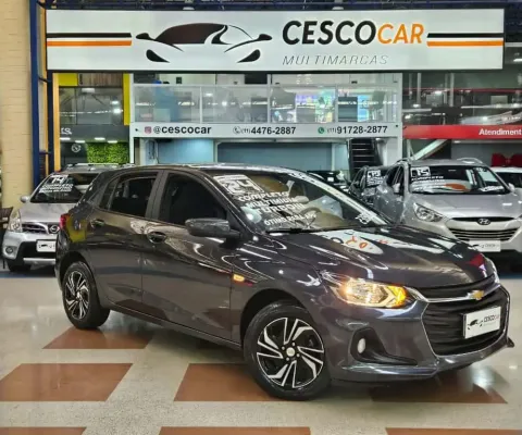 Chevrolet Onix 1.0 TURBO FLEX LT MANUAL - APENAS 23.800KM - Cinza - 2023/2024
