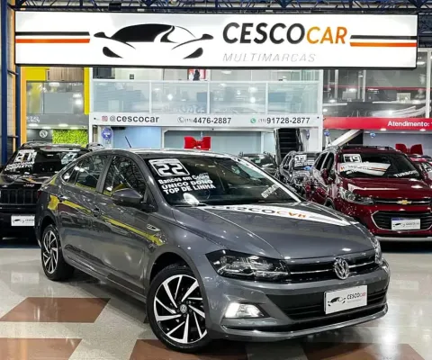 Volkswagen Virtus Highline 200 TSI  - Cinza - 2021/2022