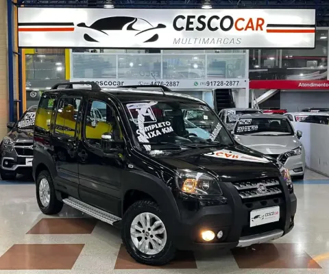 Fiat Doblo ADVENTURE 1.8 FLEX MANUAL - 6 LUGARES - Preta - 2014/2014
