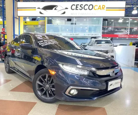 Honda Civic EXL CVT - Azul - 2021/2021