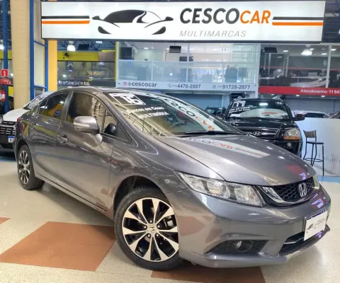 Honda Civic LXR - Cinza - 2015/2016