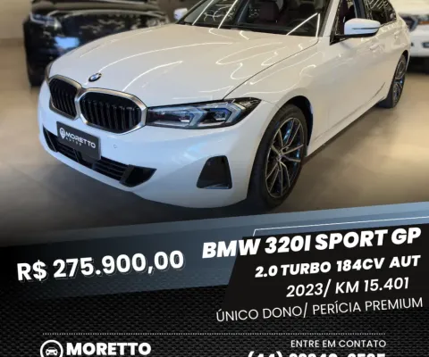 BMW 320i Sport GP 2023 (Pericia Premium/ Único Dono)