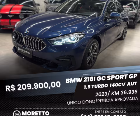 BMW 218i GC Sport GP c/ Teto Solar (Periciado/Unico Dono)