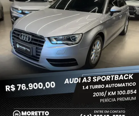 Audi A3 Sportback 1.4 TFSI  Aut 2016 (Perícia Premium)