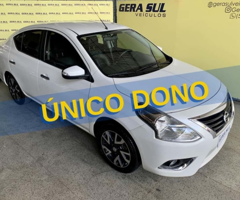  VERSA SL 1.6 16V FLEX 2017 BRANCO ÚNICO DONO