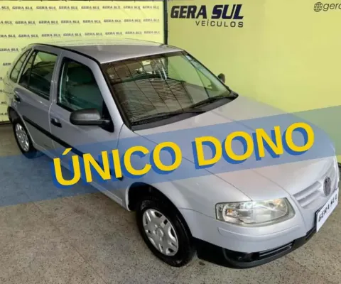 GOL CITY 1.0 8V G4 FLEX 08/09 PRATA ÚNICO DONO