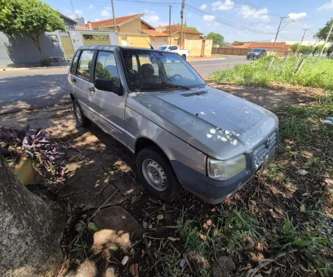 Fiat Uno Mille Modelo Way Econ, prata, 2009/2010, 1.0, Álcool/Gasolina