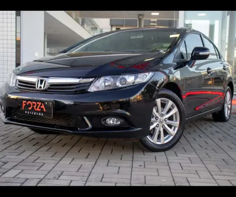 Honda Civic Sedan LXR 2.0 Flexone 16V Aut. 4p  - Preta - 2014/2014