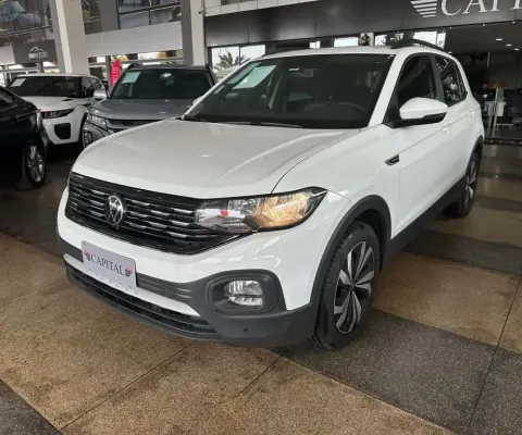 Volkswagen T-Cross 1.0 200 TSI TOTAL FLEX COMFORTLINE AUTOMÁTICO - Branca - 2023/2024