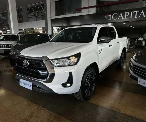 Toyota Hilux 2.7 VVT-I FLEX CD SRV 4X4 AUTOMÁTICO - Branca - 2021/2021