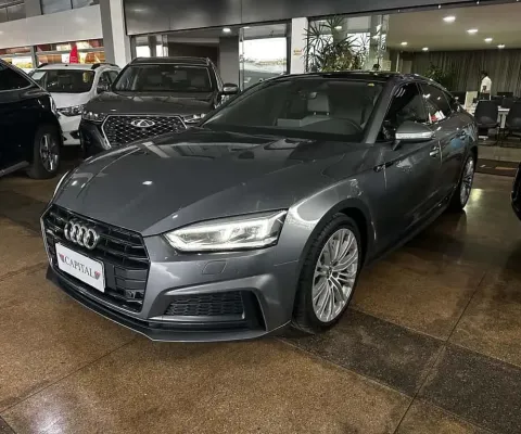 Audi A5 2.0 TFSI GASOLINA SPORTBACK PERFORMANCE BLACK S TRONIC - Cinza - 2019/2019