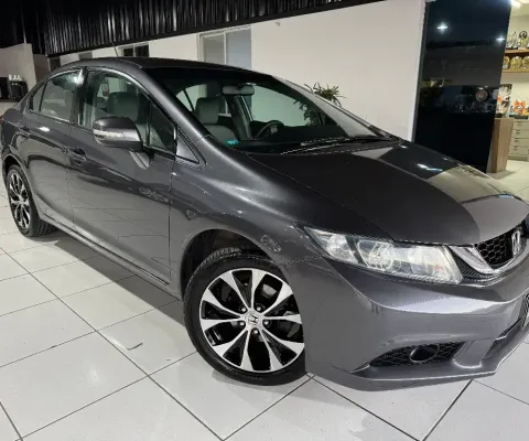 Honda Civic 2.0 LXR 2015 Cinza Automático!!!
