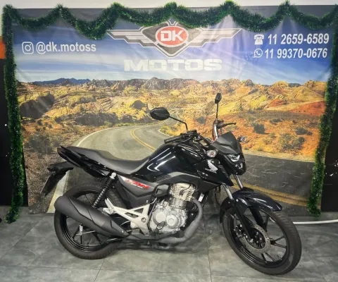 Honda cg 160 2025 fan preta 