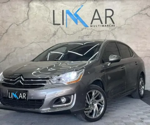 CITROEN C4 LOUNGE 1.6 EXCLUSIVE 16V TURBO GASOLINA 4P AUT 2015