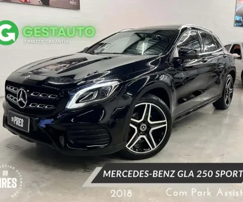 Mercedes-Benz Gla 250 GLA 250 Sport 2.0 TB 16V 4x2  211cv Aut.  - Preta - 2018/2018