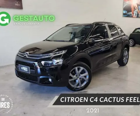 Citroën C4 CACTUS FEEL 1.6 16V Flex Aut.  - Preta - 2020/2021