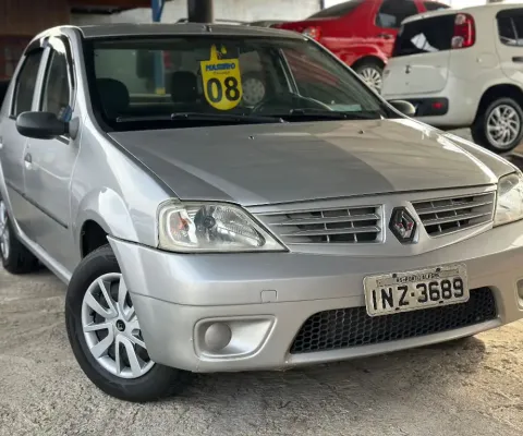 Renault Logan 4 cilindros ano 2008 COMPLETO!