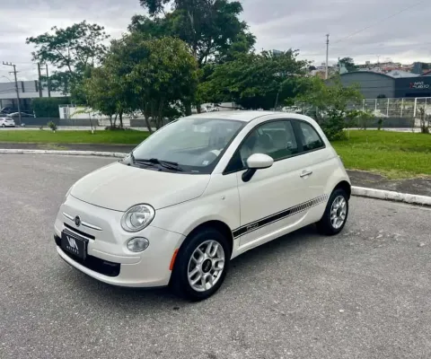 Fiat 500 CULT 1.4 Flex - Branca - 2012/2012