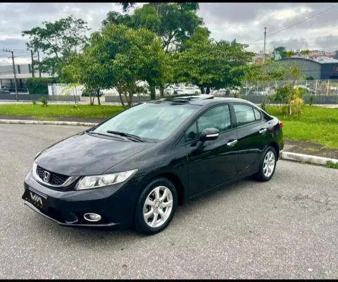 Honda Civic EXR 2.0 FLEX  - Preta - 2013/2014
