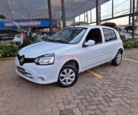 Renault Clio Expression Hi-Flex 1.0 16V 5p  - Branca - 2015/2016